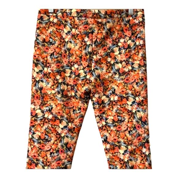 💐ZARA WOMEN Floral Multi Color ANKLE Pants Size Medium 🏵️ - Picture 6 of 10